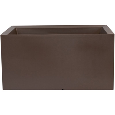 WellHome Top garden RODRI Vaso in Polietilene a rotomoldeo colore tortora 60x20x20 cm