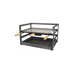 IMEX EL ZORRO 71478.0Â cassetto Barbecue con griglia, Nero, 57Â x 41Â x 35Â cm en oferta