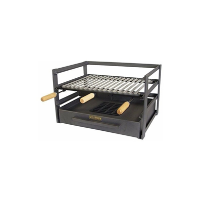 IMEX EL ZORRO 71482.0Â cassetto Barbecue con griglia, Nero, 72Â x 41Â x 35Â cm