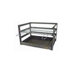 IMEX EL ZORRO 71472.0Â cassetto Barbecue con griglia zincati, Nero, 57Â x 41Â x 35Â cm precio