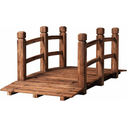 Ponte da Giardino in Legno Lungo 150cm?Ponte Paesaggio Antico, Decorazione per Esterno características