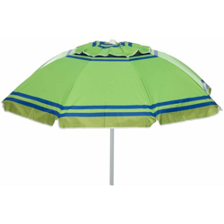 Ombrellone Multicolor 200 Cm Verde In Ferro 8 Stecche 5 Mm Palo Bianco precio