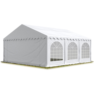 5x6 m ignifugoTendone per feste PREMIUM PVC bianco 100% impermeabile Gazebo da giardino Tendone da esterno Tenda party