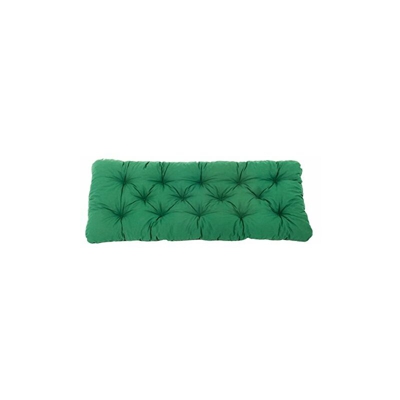 Cuscino per panca da giardino da 2 sedi, colore verde, 120 cm