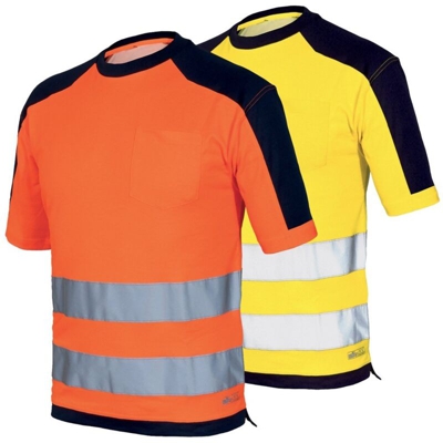 Maglietta da lavoro Alta visibilità HV T-Shirt 08186-Giallo-M - Giallo - - Giallo - Industrial Starter