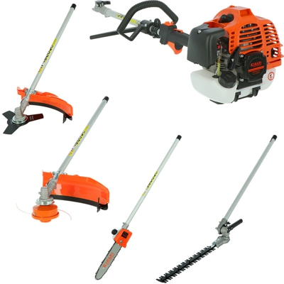 Decespugliatore tagliasiepe taglia rami motosega 4 in 1 52 cc / 1,9 CV / 1,4 kW di KIBANI