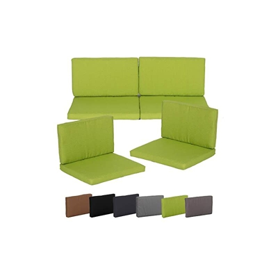 beo Lounge Cuscino Ricambio per Gruppi di Monaco Set Sostituzione Cuscino Impermeabile Set con 8, Spessore 5Â cm, Verde Chiaro