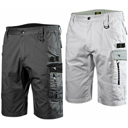 Pantaloncini da lavoro donna Diadora Bermuda Easywork Light-Bianco-L - Bianco - - Bianco en oferta