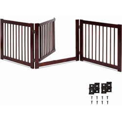 Cancelletto di Sicurezza per Animali Domestici, Cancelletto Pieghevole di Legno (206x61x1,8 cm) características