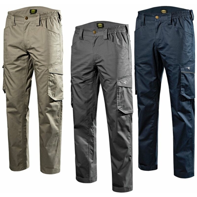 Pantaloni da lavoro donna Diadora Staff Light Cotton-Canapa-M - Beige - - Beige