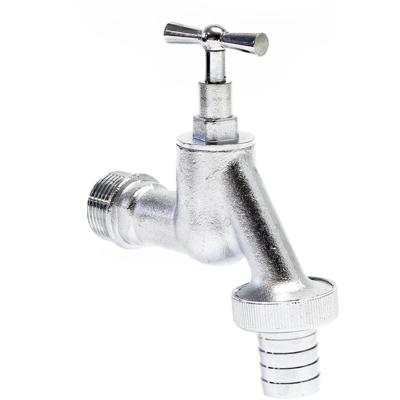 Wiltec - Valvola di drenaggio cromata con filettatura esterna33.25mm attacco tubo 25mm