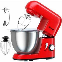 Impastatrice Planetaria con 6 Modalità Regolabili,1300 W, Mixer Multifunzione a Basso Rumore,Robot da Cucina Elettrico con Fruste 4L (Rosso) precio