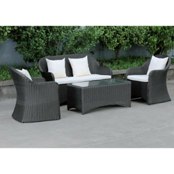 Salotto set da giardino mod. Giulia colore antracite 4 pezzi divano e poltrone características