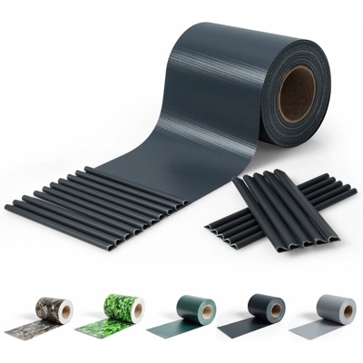Goplus - Rivestimento Impermeabile per Giardino, Frangivista e Frangivento per Recinzione in PVC, Copertura Decorativa per Balcone con 20/26 Clip (35