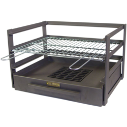 IMEX EL ZORRO 71475.0Â cassetto Barbecue con griglia zincati, Nero, 57Â x 41Â x 35Â cm características