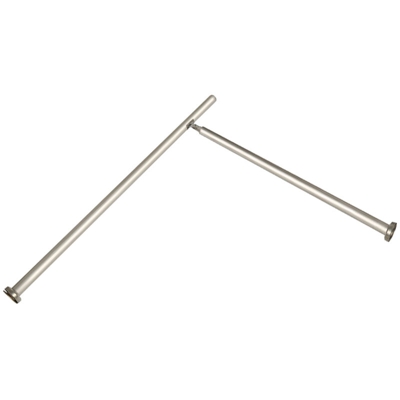 Ringhiera per scale, Corrimano in acciaio inossidabile, Ingresso interno esterno, Fissaggio a parete, 90-115 cm - Argent