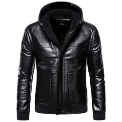 Giacca Di Pelle Bomber Da Motociclista, Colletto Rovesciato Autunnale Da Uomo Vestibilità Slim, Cappotti Maschili [ b065 / Xxxl] características