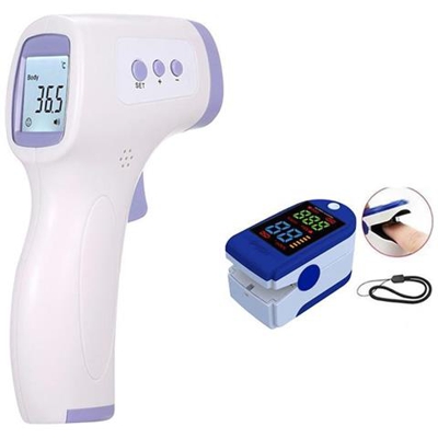 Termometro Digitale A Infrarossi Medico Senza Contatto [ arancia]