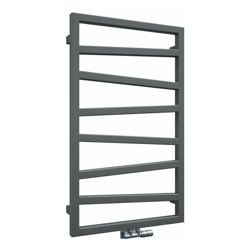 Hudson Reed Torun Scaldasalviette Moderno di Design Verticale - Termoarredo Bagno Contemporaneo con Finitura Argentata - 405W - 835 x 500 x 30mm características