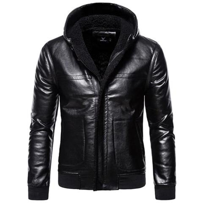 Giacca Di Pelle Bomber Da Motociclista, Colletto Rovesciato Autunnale Da Uomo Vestibilità Slim, Cappotti Maschili [ b065 / M]