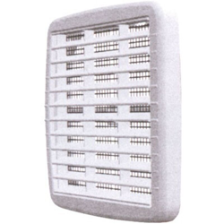 Griglia di Aerazione in Plastica con Rete Antinsetti Colore Bianco mm. 210x210 en oferta