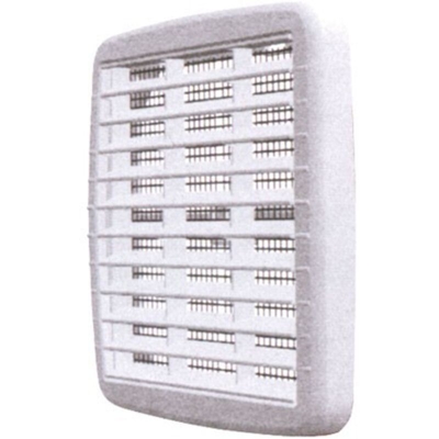 Griglia di Aerazione in Plastica con Rete Antinsetti Colore Bianco mm. 210x210