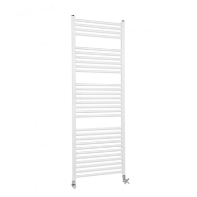 Termoarredo scaldasalviette in alluminio bianco modello cool - dritto - H (mm) 858 - Interasse (mm) 450 - 16 Tubi