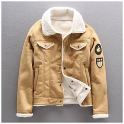 Giacca Da Uomo In Pu, Spesso Caldo Bomber Militare In Pelle Tattica Outwear Da Uomo, Cappotto In Pelliccia Di Pile [ mgh01 Cachi / Xxxl] características