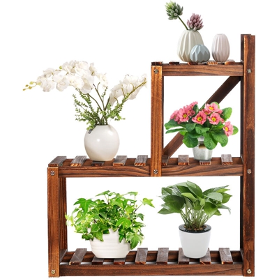 Mensola per fiori Mensola per piante in legno Portafiori 56 * 28 * 65 cm