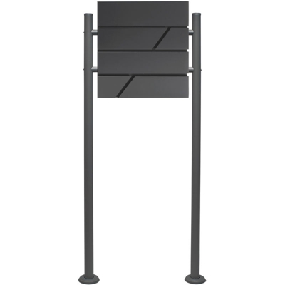 Set Supporto Cassetta posta V14 antracite Mailbox Buca delle Lettere