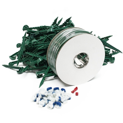 Cavo filo perimetrale stagnato 250m, 250 picchetti, 25 clip di connessione, 2 morsetti