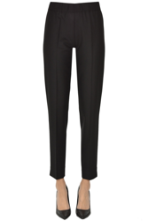 Stretch wool trousers en oferta