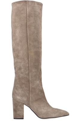 High leg suede boots