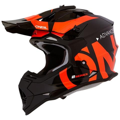Casco Mx Bambino Oneal 2019 2series Slick Nero Arancio (s Bambino, Nero)