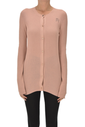 Ribbed cotton knit cardigan características