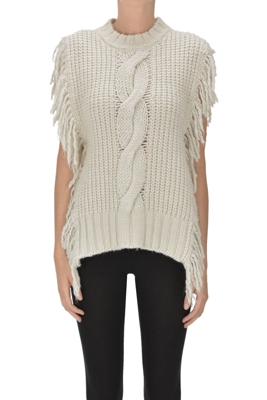 Fringed gilet