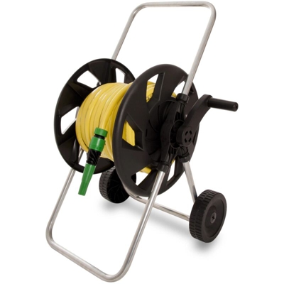 carrello avvolgitubo con bobina tubo "drop 60 plus" e kit irrigazione.