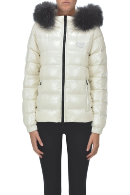 Quilted down jacket