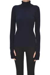 Ribbed turtleneck pullover en oferta