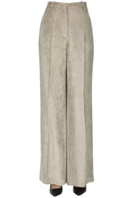 Wide leg corduroy trousers