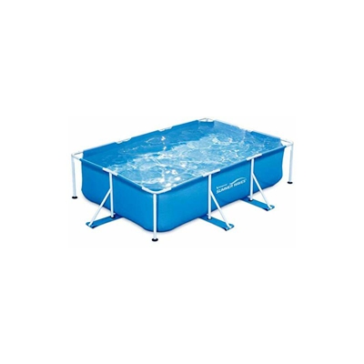 Summer Waves - Piscina Tubolare Rettangolare, 3 x 2,01 x 0,75 m, Colore: Blu