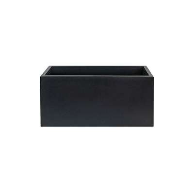 WellHome Top garden RODRI Vaso in Polietilene a rotomoldeo colore antracite 80 x 40 x 40 cm