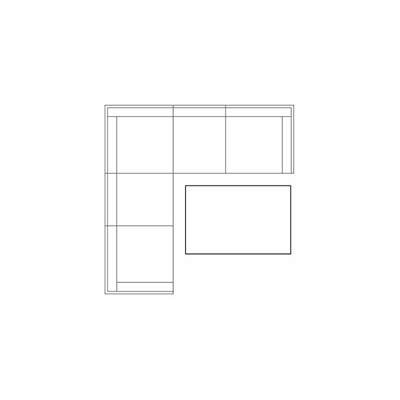 King Collection Outdoor T1007379 Tavolo Holiday Rettangolare, 128X83X26H