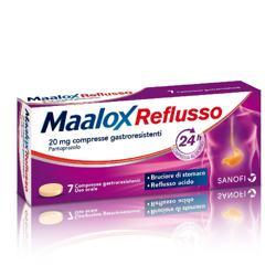 Maalox Reflusso 20 mg 7 Compresse características