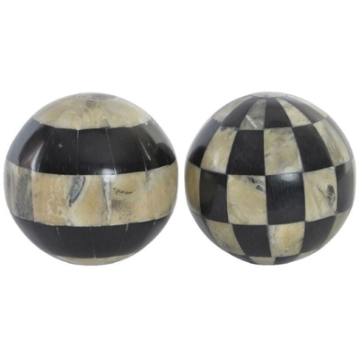 Sfera Decorativa DKD Home Decor Resina (10 x 10 x 10 cm) (2 pcs)