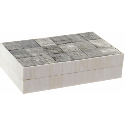 Scatola Decorativa Resina Osso (20 x 13 x 15 cm) - Dkd Home Decor