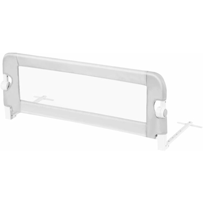 Barriera Pieghevole per Letto, Cancelletto di Sicurezza Facile da Installare, con Struttura Metallica, Traspirante e Sicuro, 105x40x42 cm (Grigio)