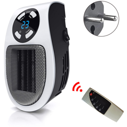 Riscaldatore da 350 W, riscaldatore da parete programmabile come visto in TV con termostato regolabile, timer e display a LED per dormitorio ufficio en oferta