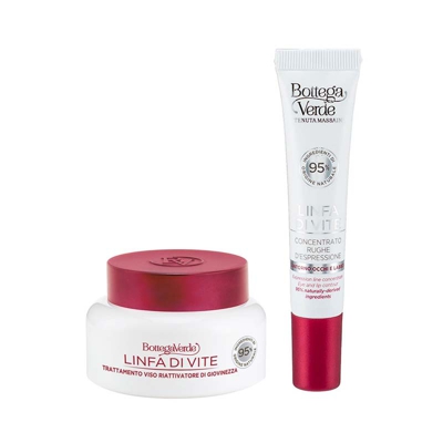 Linfa di Vite - Trattamento viso giorno e notte - riattivatore di giovinezza - con Linfa di Vite e fitocomplesso da Uva rossa di Tenuta Massaini (50 m