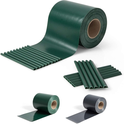 Rivestimento Impermeabile per Giardino, Frangivista e Frangivento per Recinzione in PVC, Copertura Decorativa per Balcone con 20/26 Clip (35 m 630 g/